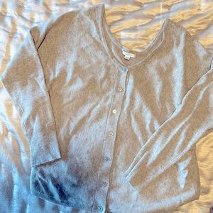 Garnet Hill cashmere cardigan